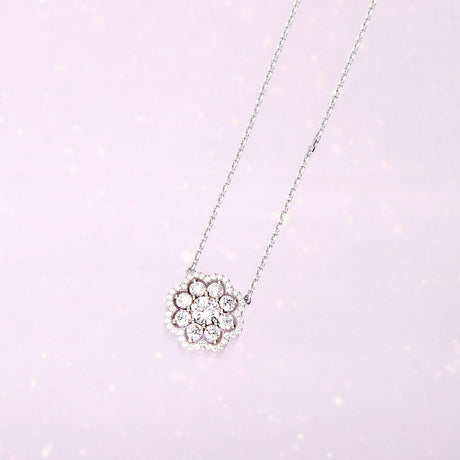 Image Contain: Flower Pendant Necklace