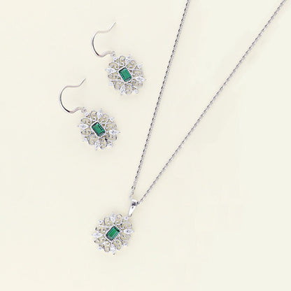 Image Contain: Art Deco Dangle Earrings, Art Deco Pendant Necklace