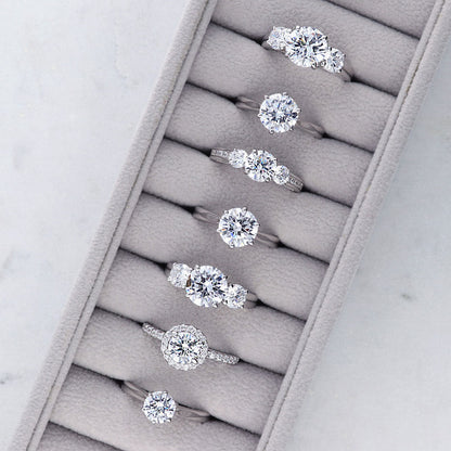 Solitaire 2ct CZ Ring in Sterling Silver