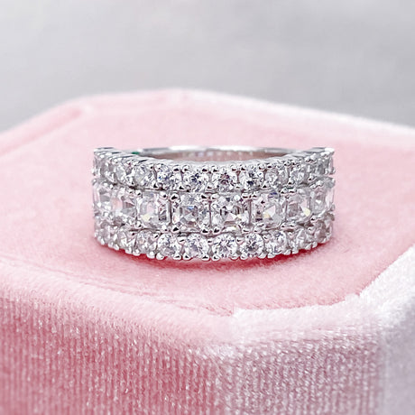 Image Contain: Art Deco Half Eternity Ring