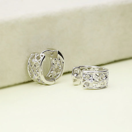 Image Contain: Clover Huggie Earrings