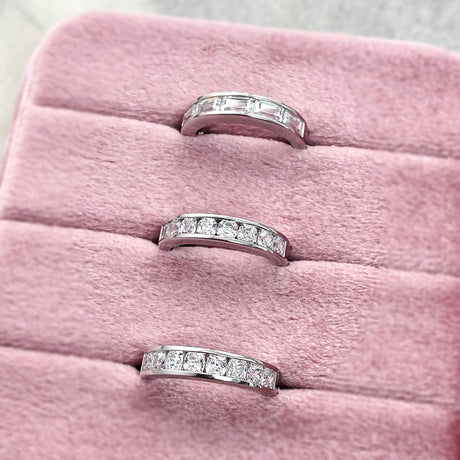 Image Contain: 5-Stone Half Eternity Ring, Half Eternity Ring