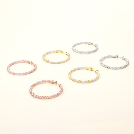 Image Contain: Inside-Out Hoop Earrings