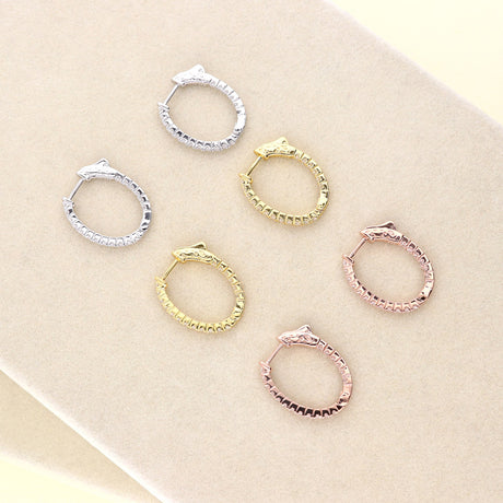 Image Contain: Oval Inside-Out Hoop Earrings