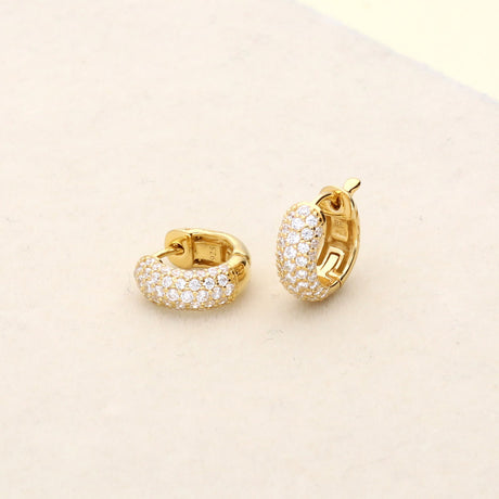 Image Contain: Dome Huggie Earrings