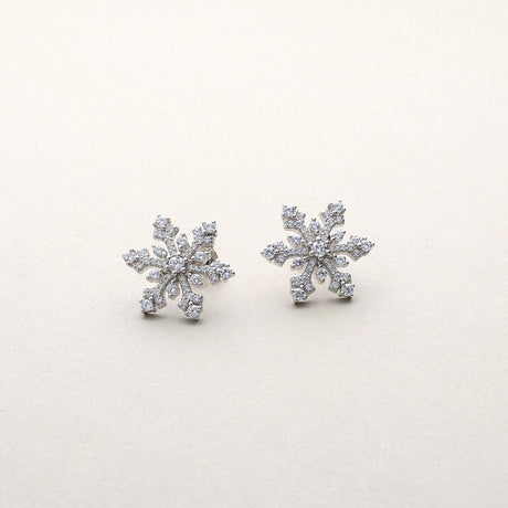 Image Contain: Snowflake Stud Earrings