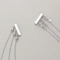 Flatlay view of Base Metal Triple Necklace Layering Clasp, Gold-Tone