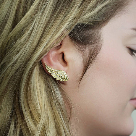 Image Contain: Model Wearing Angel Wings Ear Crawlers