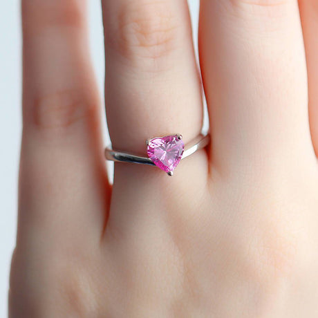 Image Contain: Model Wearing Solitaire Ring