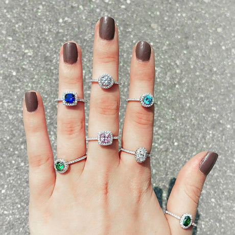 Image Contain: Model Wearing Halo Ring