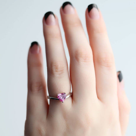 Image Contain: Model Wearing Solitaire Ring