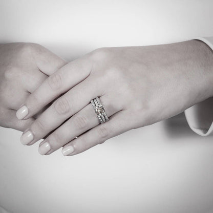 Solitaire 3ct Canary Yellow Cushion CZ Ring in Sterling Silver