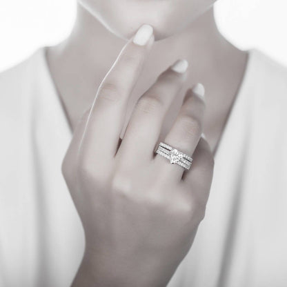 Solitaire Heart 1.7ct Heart CZ Ring in Sterling Silver