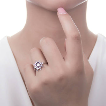 Helm Ring in Sterling Silver