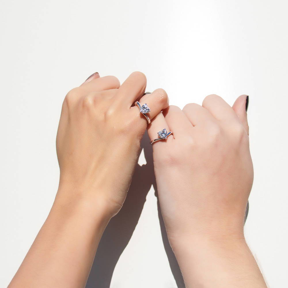 Image Contain: Model Wearing Solitaire Ring