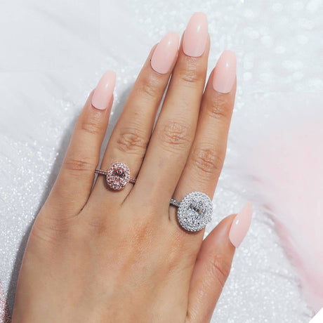Image Contain: Model Wearing Halo Ring