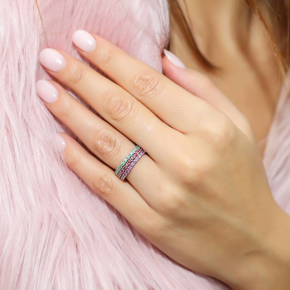 Image Contain: Model Wearing Eternity Ring