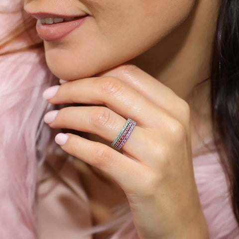 Image Contain: Model Wearing Eternity Ring