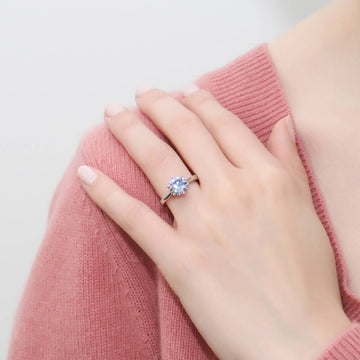 5-Stone Chevron CZ Ring Set in Sterling Silver