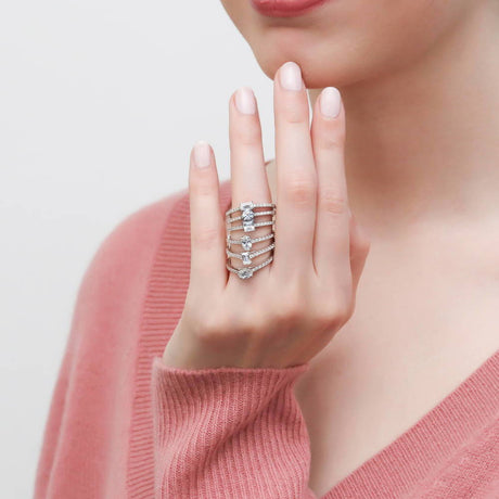 Model Wearing Ring