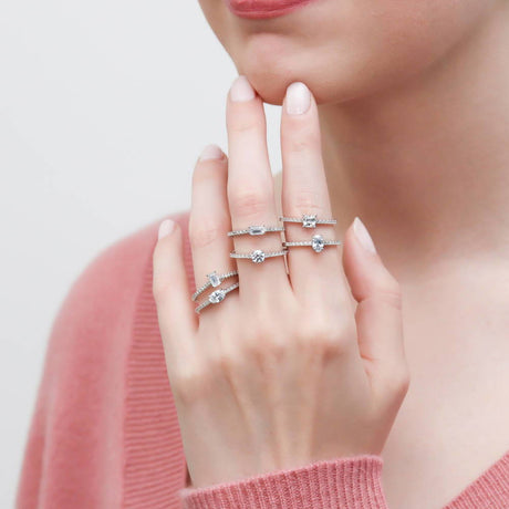 Model Wearing Ring