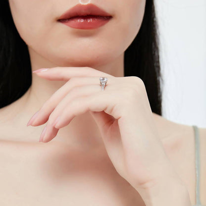 3-Stone 1.25ct CZ Ring in Sterling Silver
