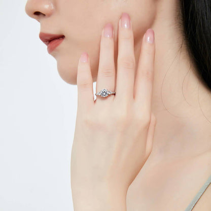 3-Stone 1.25ct CZ Ring in Sterling Silver