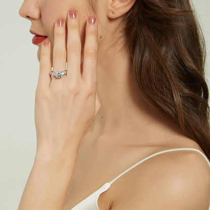 Solitaire 2.7ct CZ Ring in Sterling Silver
