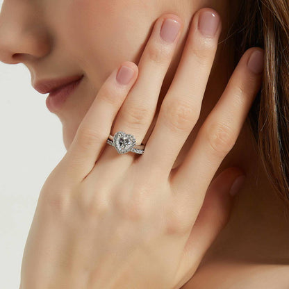 Pave CZ Eternity Ring in Sterling Silver