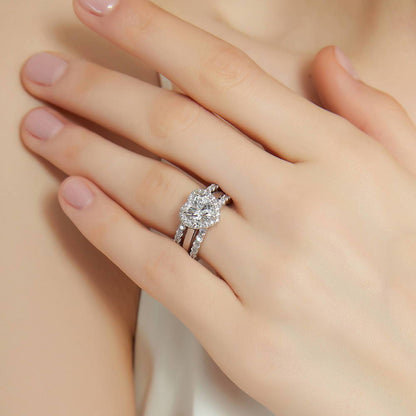Pave CZ Eternity Ring in Sterling Silver