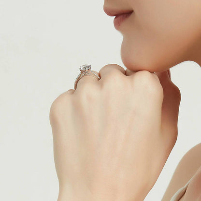 Solitaire 2ct CZ Ring in Sterling Silver