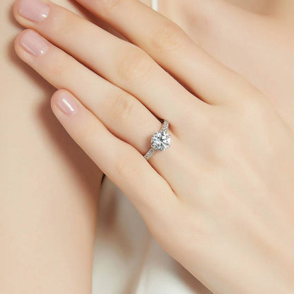 Solitaire 2ct CZ Ring in Sterling Silver