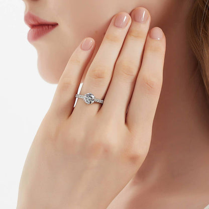 Solitaire 1.25ct CZ Ring in Sterling Silver