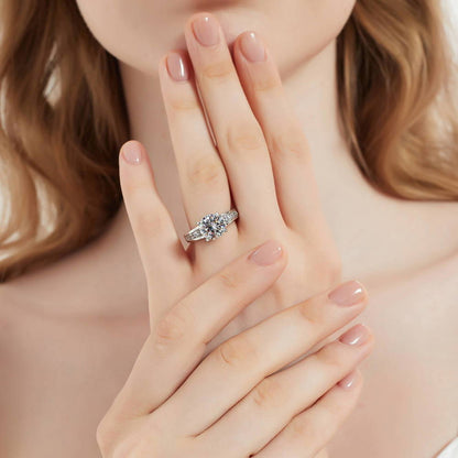 Solitaire 2.7ct CZ Ring in Sterling Silver