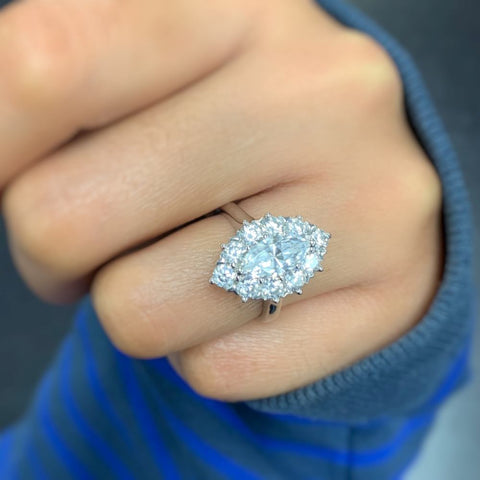 Image Contain: Model Wearing Art Deco Ring