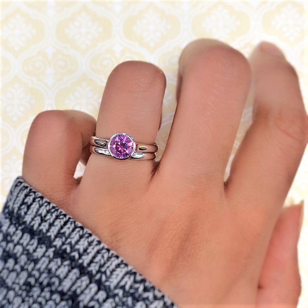 Silver Solitaire 1.8ct Oval Cut CZ Wedding Engagement Ring