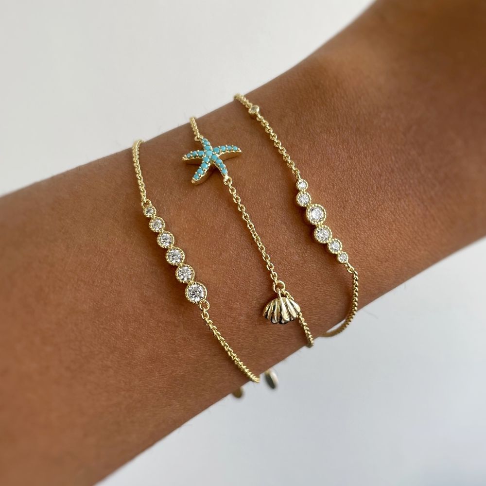 Sterling Silver Vintage Inspired Art Deco CZ Chain Bracelet Sterling Silver Vintage Inspired Art Deco CZ Chain Bracelet