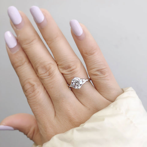 Image Contain: Model Wearing Solitaire Ring