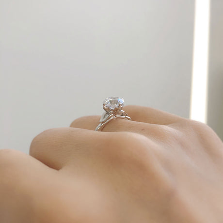 Image Contain: Model Wearing Solitaire Ring