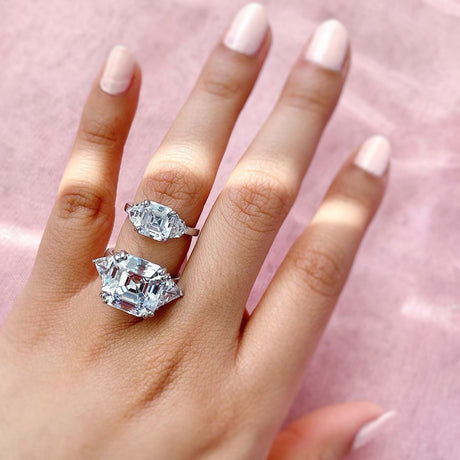 Image Contain: Model Wearing 3-Stone Ring