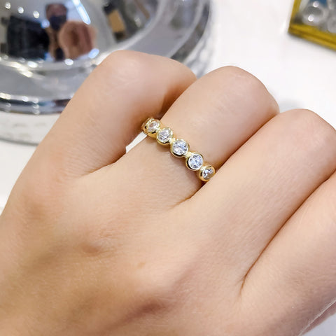 Image Contain: Model Wearing Bubble Eternity Ring