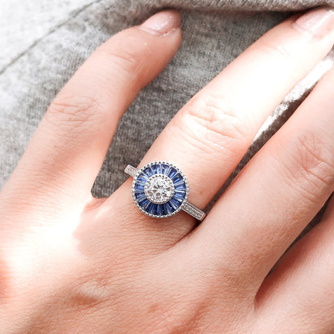Image Contain: Model Wearing Halo Ring