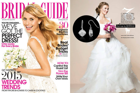 Bridal Guide Magazine / Publication Features Solitaire Dangle Earrings