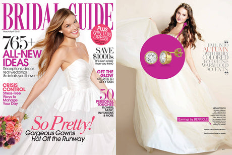 Bridal Guide Magazine / Publication Features Solitaire Stud Earrings