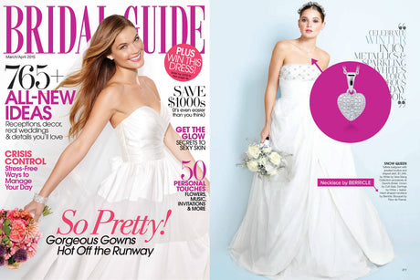 Image Contain: Bridal Guide Magazine / Publication Features Heart Pendant Necklace