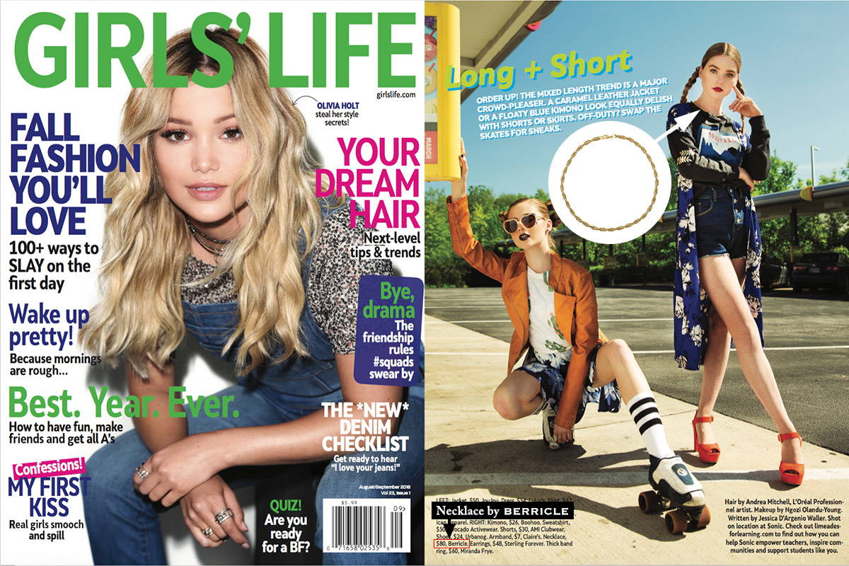 Image Contain: Girls Life Magazine / Publication Features Choker