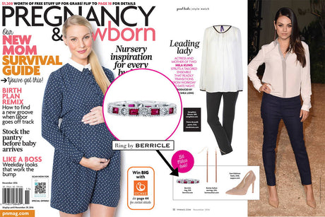 Image Contain: Pregnancy Newborn Magazine / Publication Features Art Deco Eternity Ring