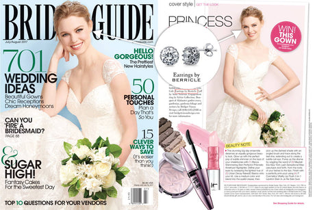 Image Contain: Bridal Guide Magazine / Publication Features Solitaire Stud Earrings