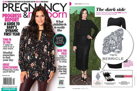 Pregnancy Newborn Magazine / Publication Features Art Deco Ring