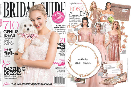 Bridal Guide Magazine / Publication Features Open Heart Station Anklet